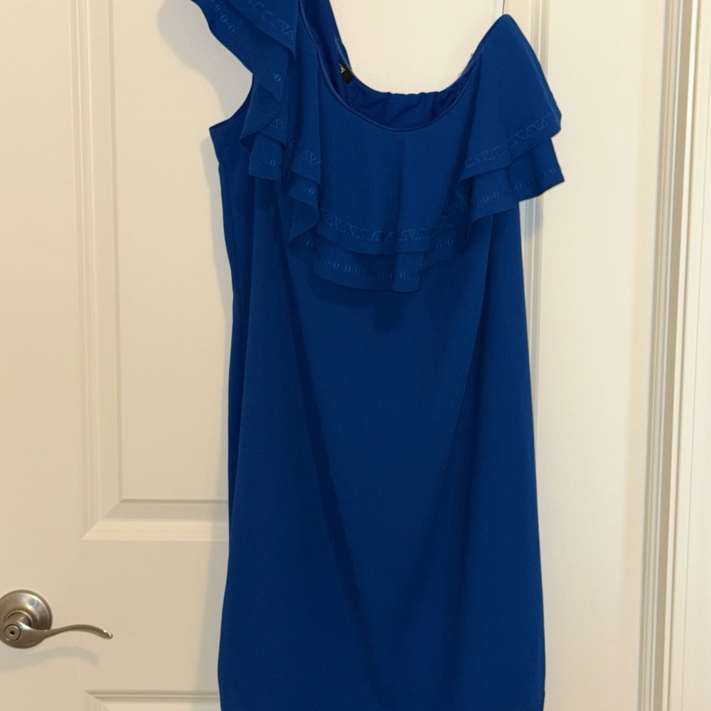 NWOT apt.9 dress one shoulder/ruffle details - Picture 3 of 13